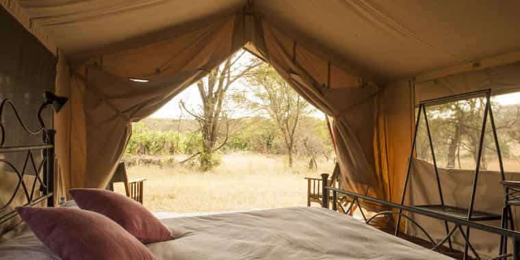 Tent interior