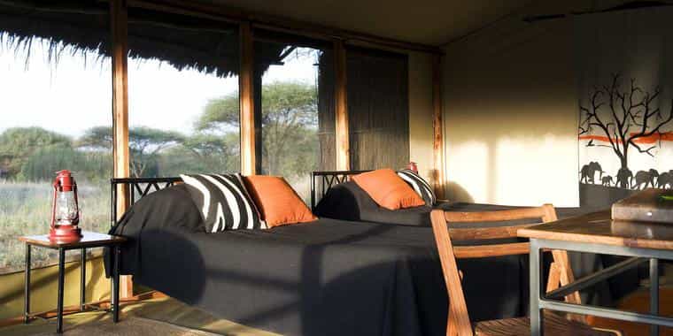 Tent interior