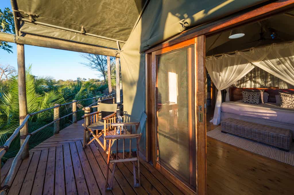 Guest tent and deck