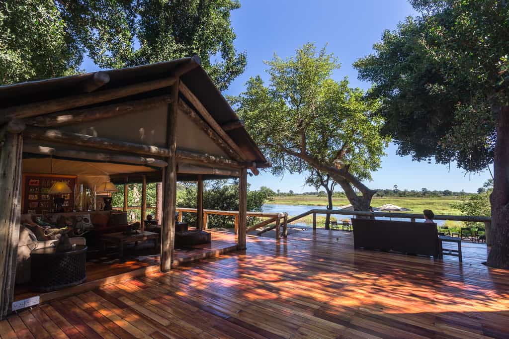 Camp deck and view