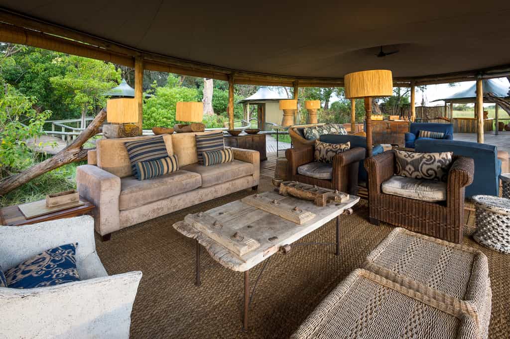 Airy lounge area