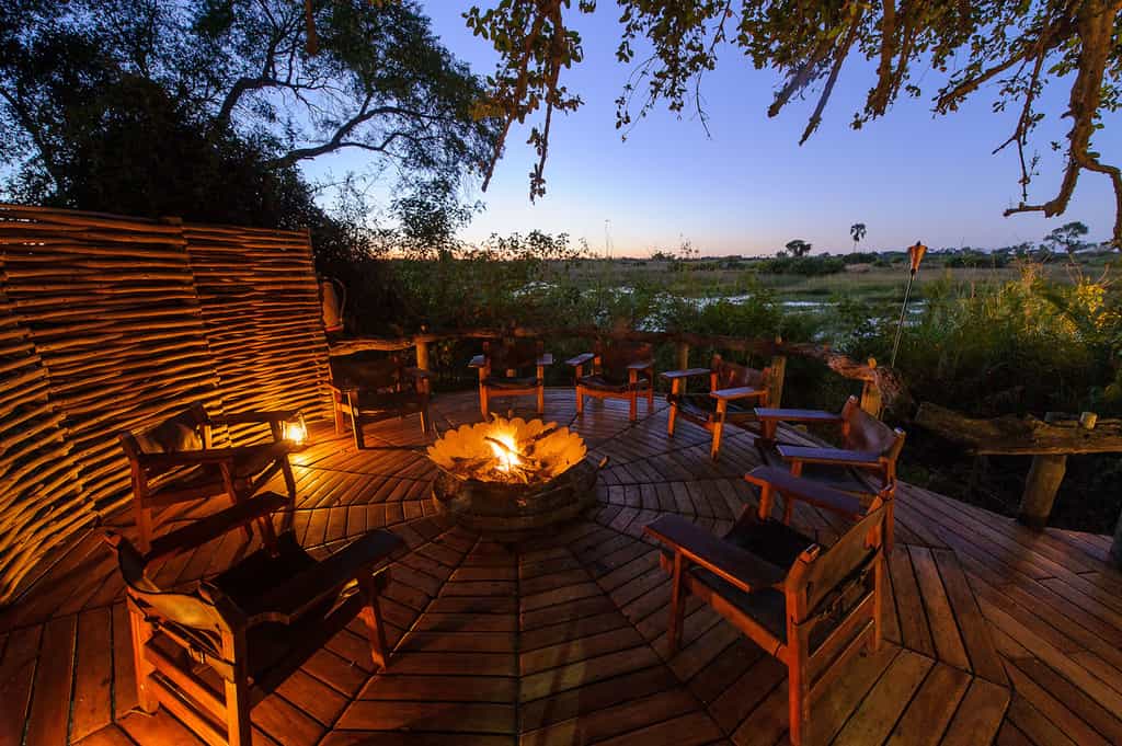 Evening campfire