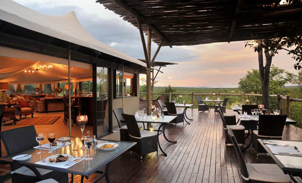 The spacious deck, ideal for al-fresco dining