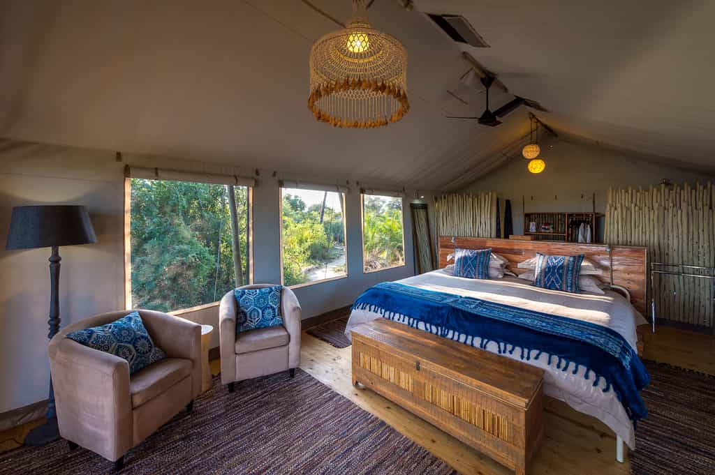 A comfortable double guest tent