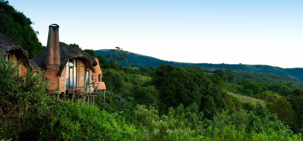 Perched on the edge of the famous Ngorongoro Crater in Tanzania