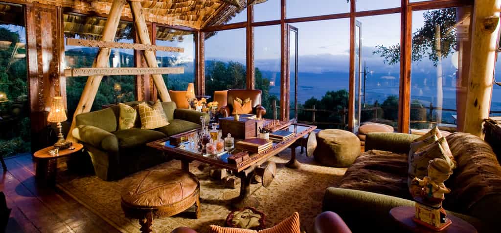 Maasai meets Versailles, ornate intreriors with traditional Maasai manyata exteriors