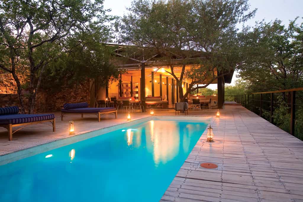 Main lodge and pool area