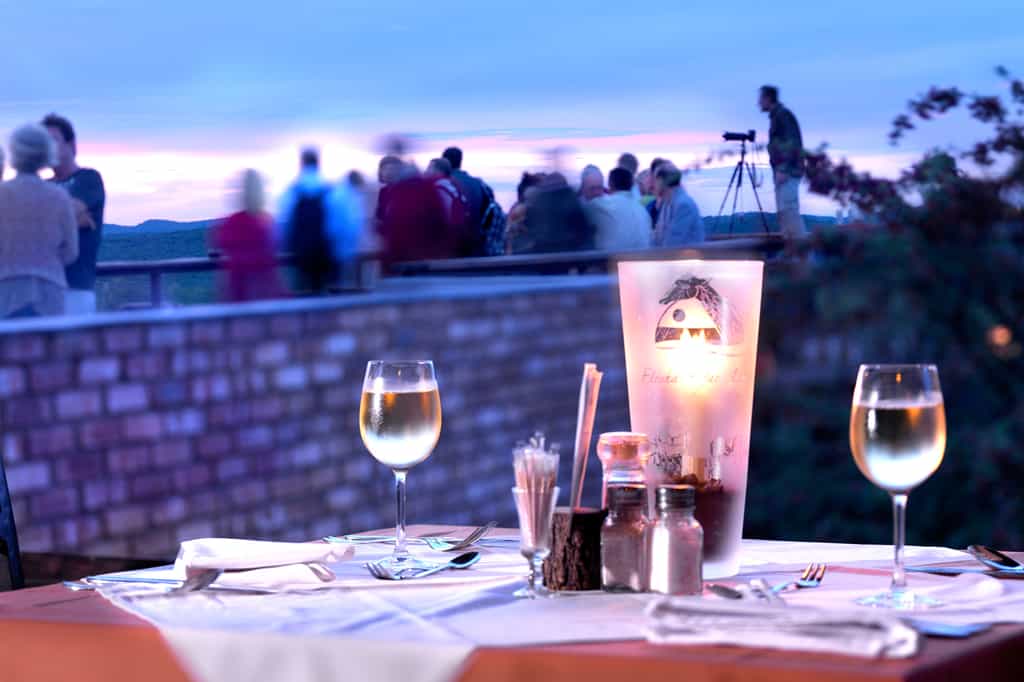 Enjoy dinner by candlelight 