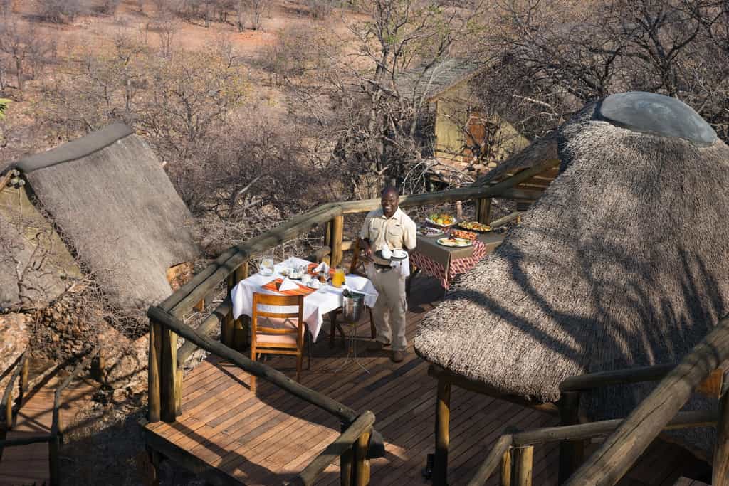 Private brunch setup
