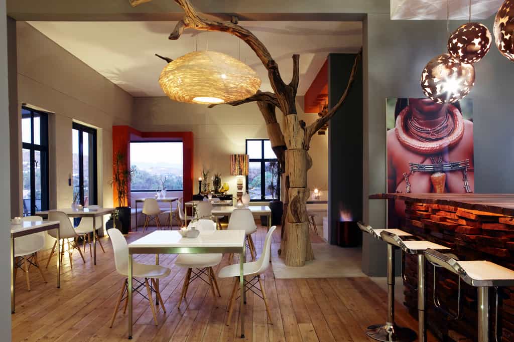 Restaurant interior at The Olive Exclusive