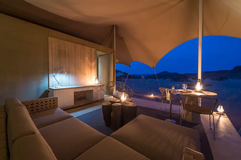 Guest tent deck