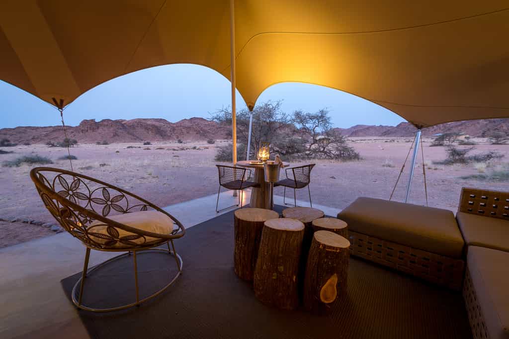 Guest tent deck