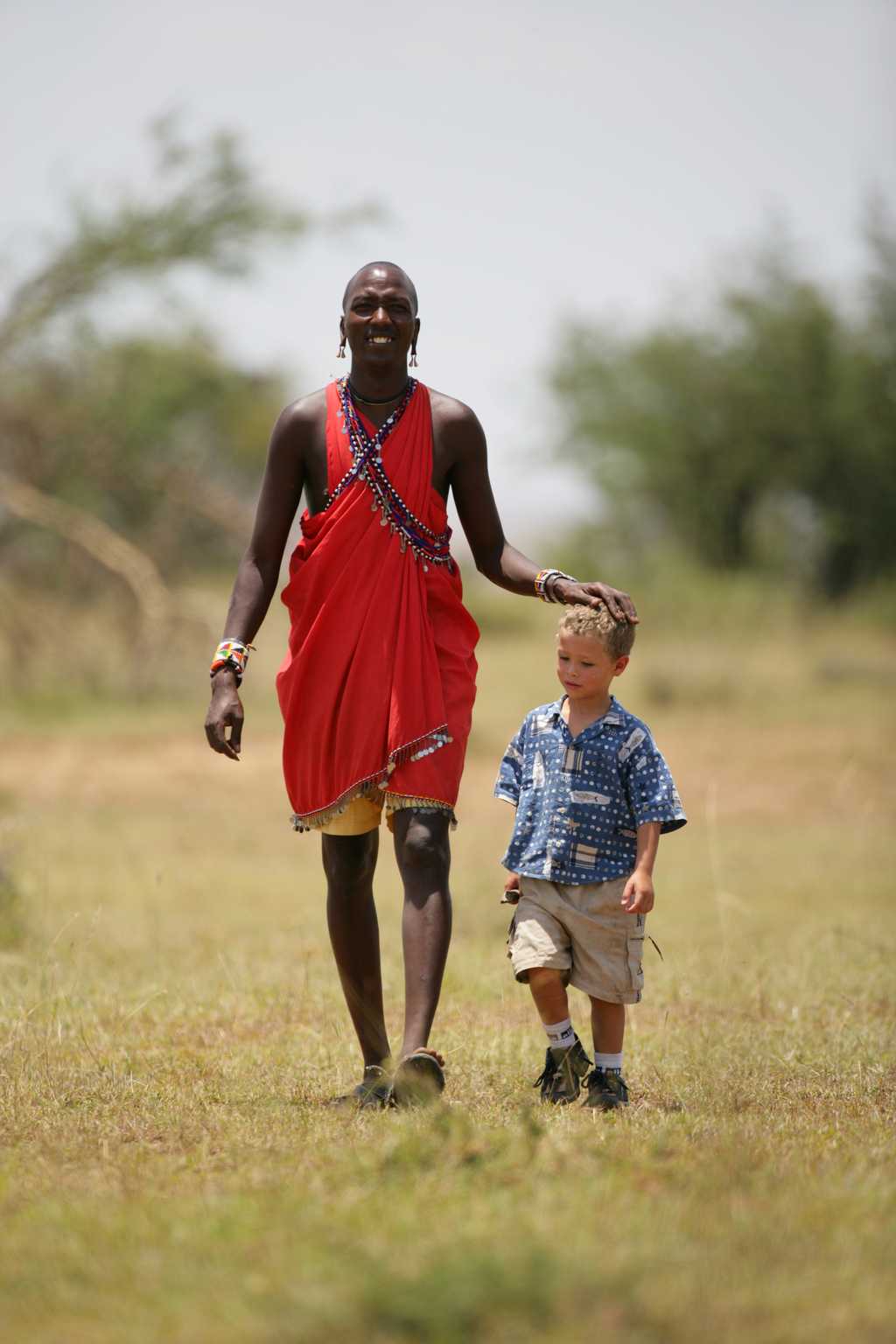 Children can enjoy activities with the Maasai.