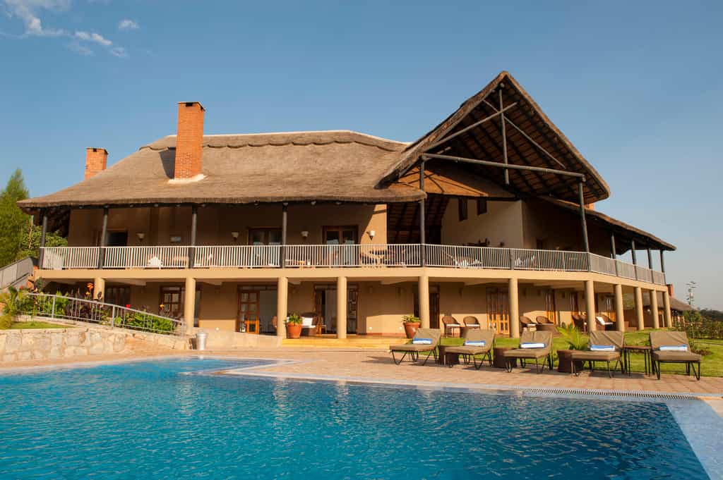Main house and swimming pool