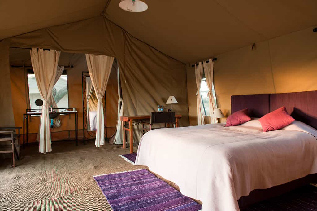 Tent interior