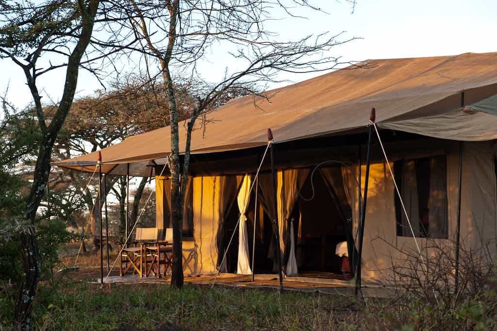 Tent from the outside
