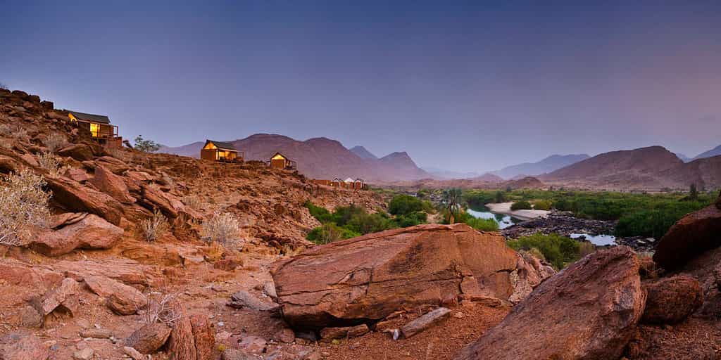 Cleverly built into the rocky terrain