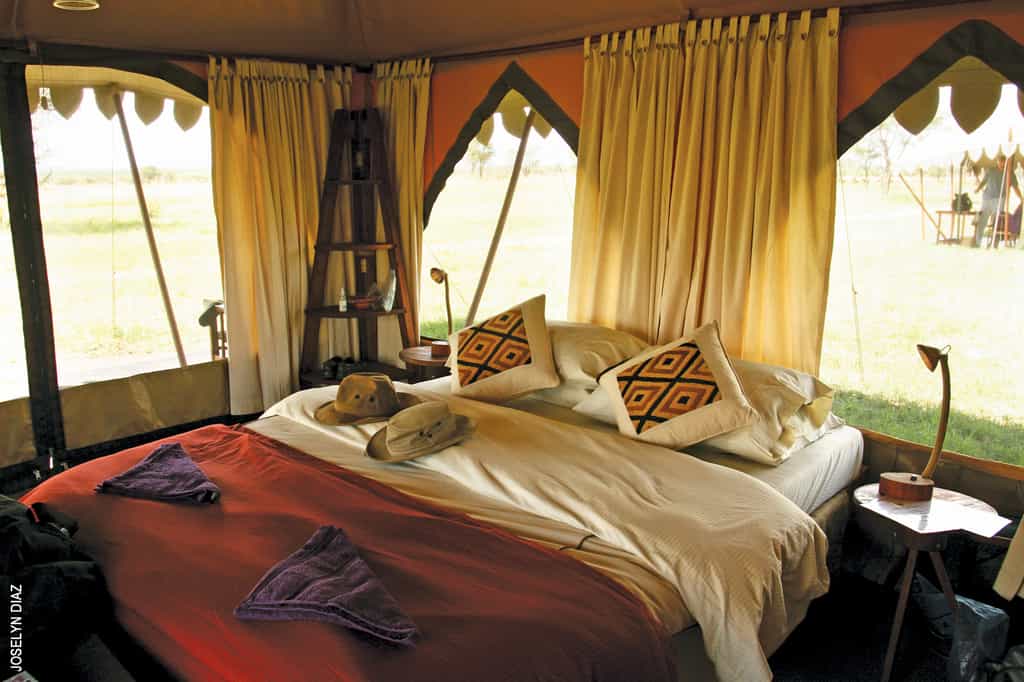 Our upscale tented camp, set out in the Serengeti ecosystem