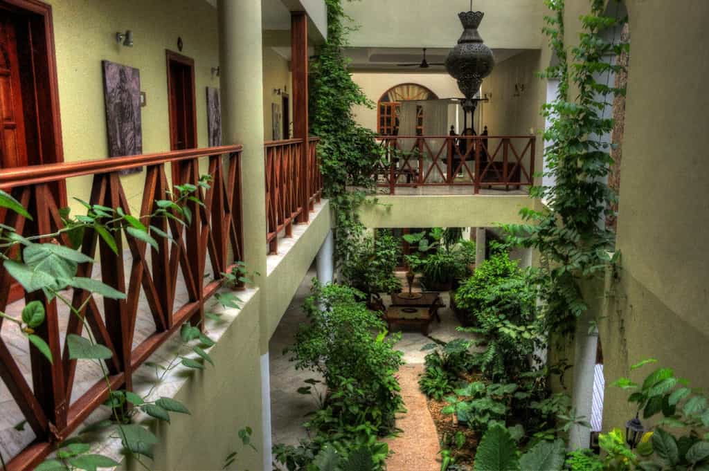 Seyyida rooms are built around the courtyard to overlook the hanging garden.