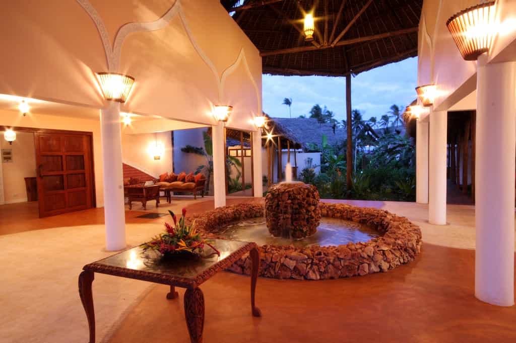The hotel lobby area.