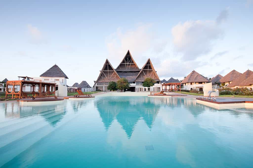 Swimming pool with Main Building