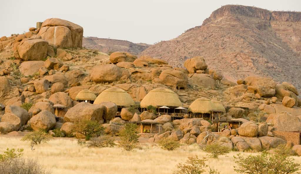 It appears as if rocks have tumbled down the hill to reveal this gem of a camp.