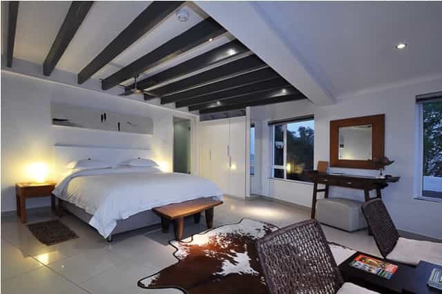 The suites are wonderfully roomy and all have a fantastic view over the lagoon of Knysna.