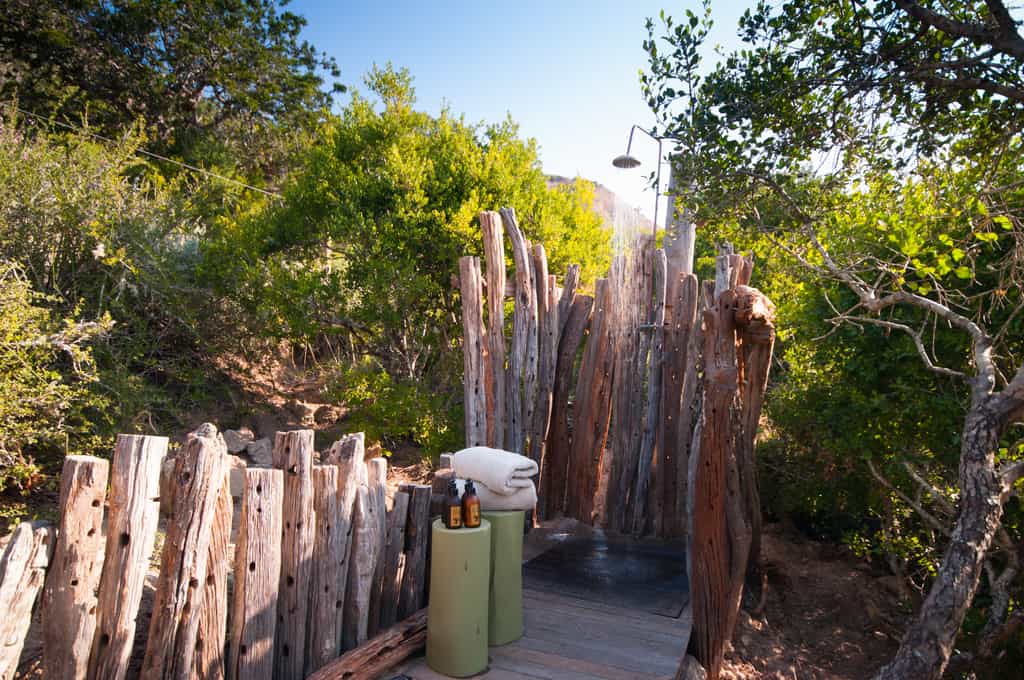 Romantic Outside Bush Showers