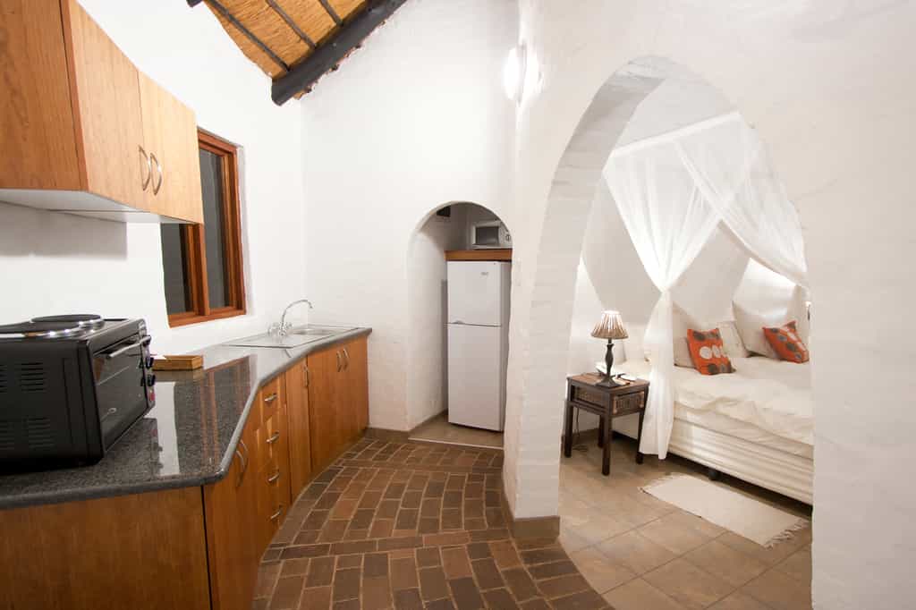 Kitchen and bedroom view