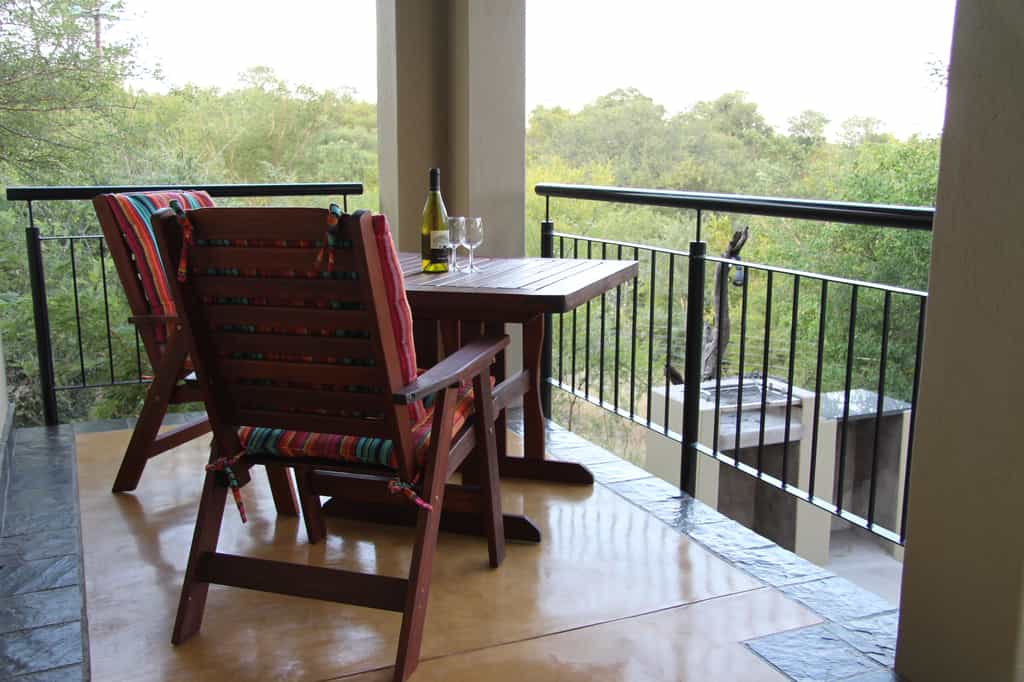 Patio with braai