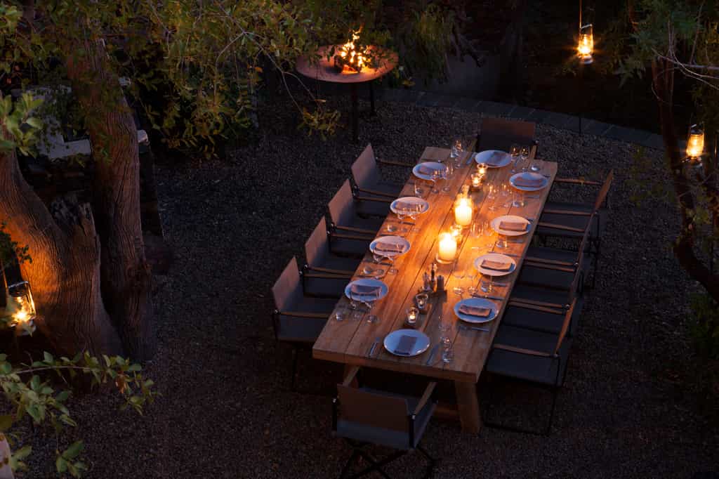 A cosy boma area for families to enjoy 