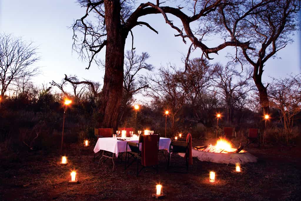 Our Bush Dinner experience will provide guests with an incredible outdoor dining experience surrounded by the African Bush.