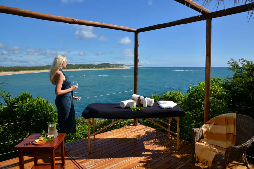 Relaxing spa treatment privately done on your personal room deck.