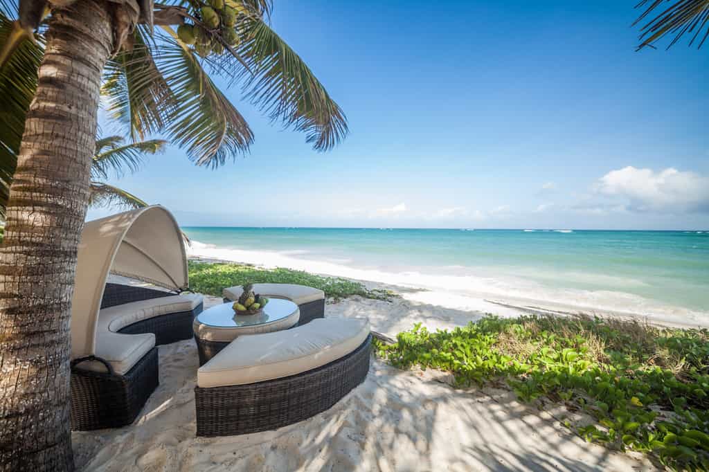View from dedicated beach towards the Indian Ocean