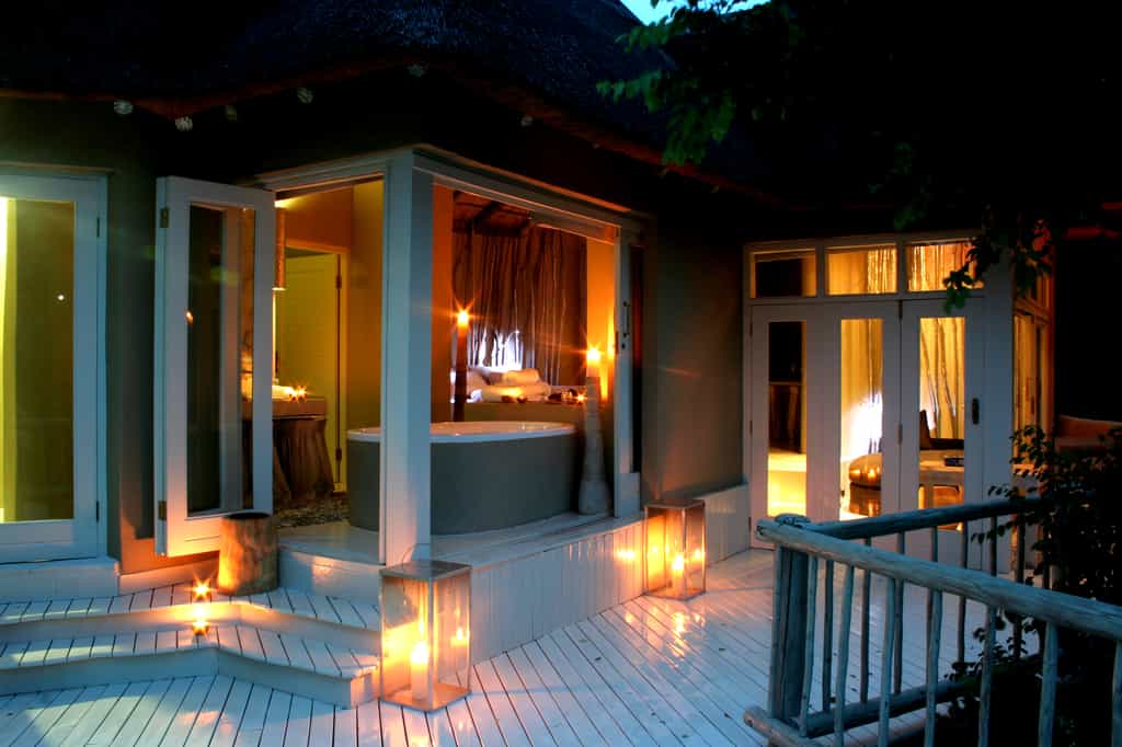 Evening view of the suite deck area