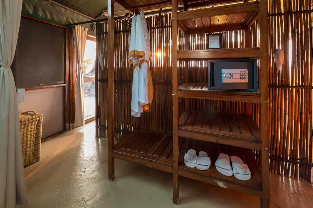 Guest tent bathroom