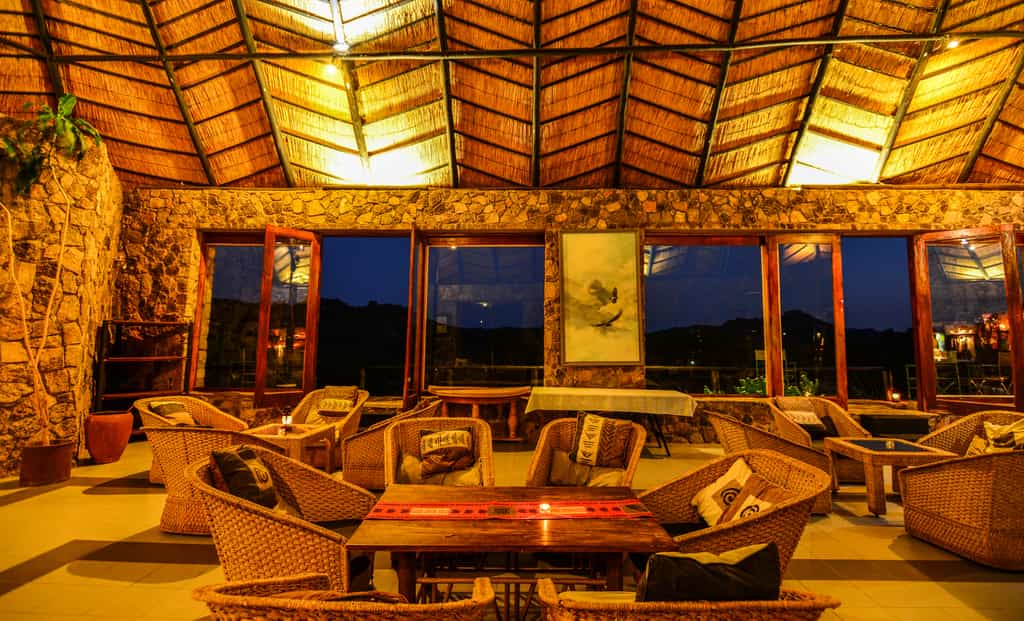 Enjoy a cocktail, beer or wine while taking in the views from the bar.