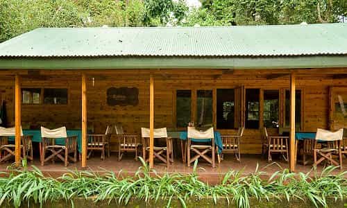 Delicious meals are served at the Visitor Centre veranda