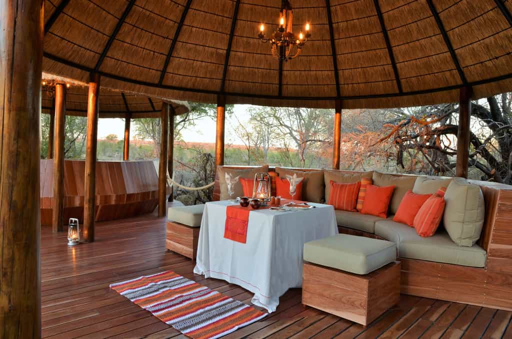 Outdoor deck area
