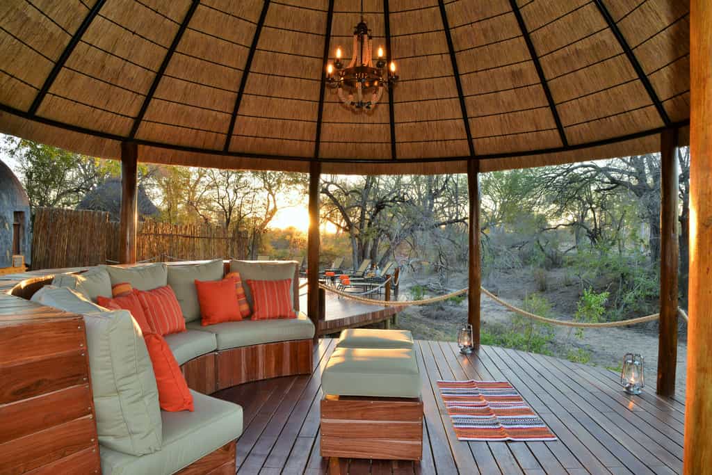 Outdoor deck area