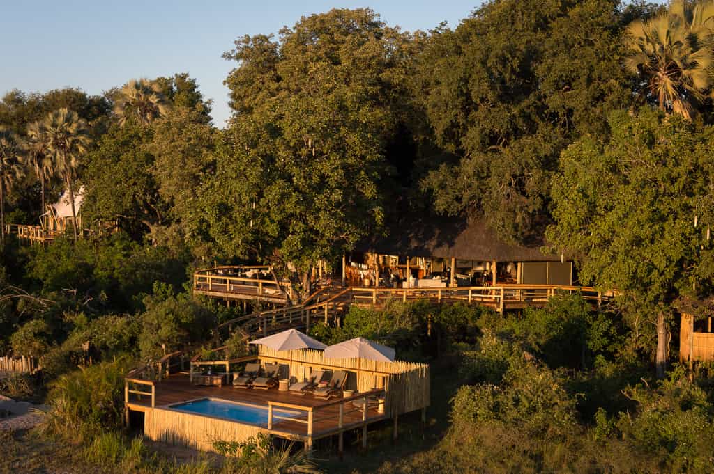 An aerial view of Kwetsani Camp