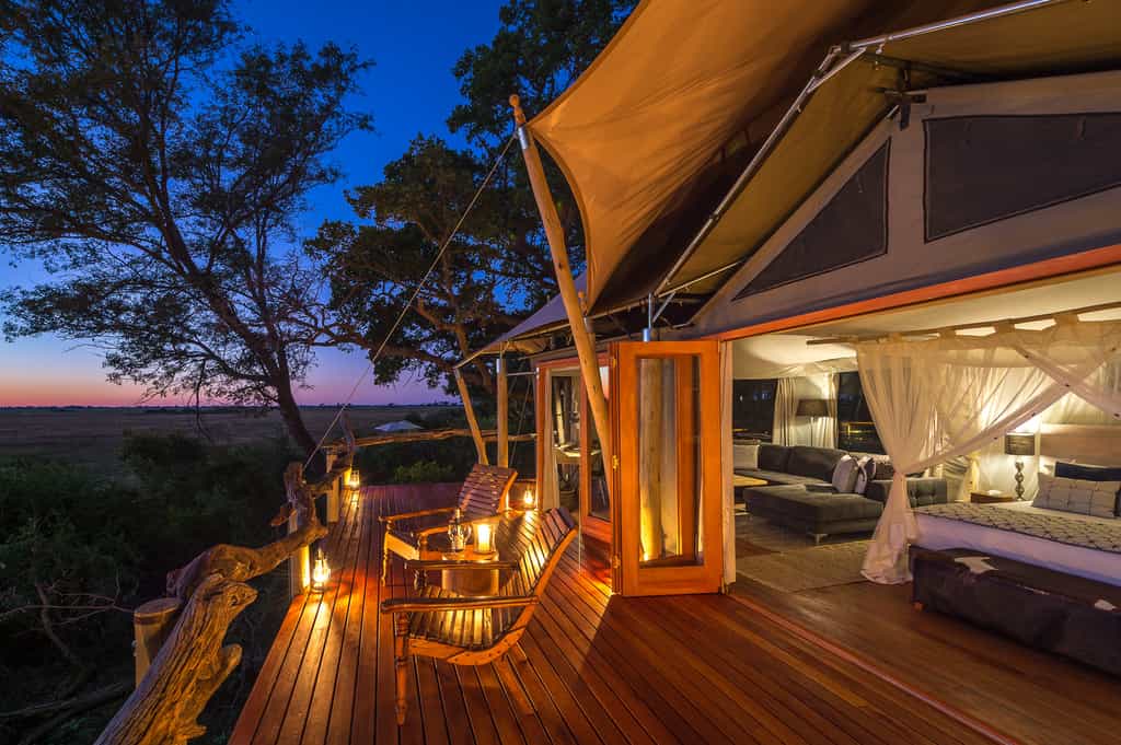 Watch the sun set from your private deck