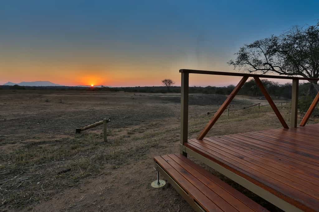 Safari Tent deck view 