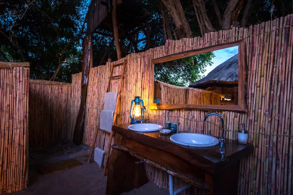 Outdoor bathroom
