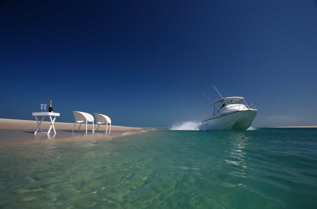 Picni setup and Azura Boat on Pansy Island