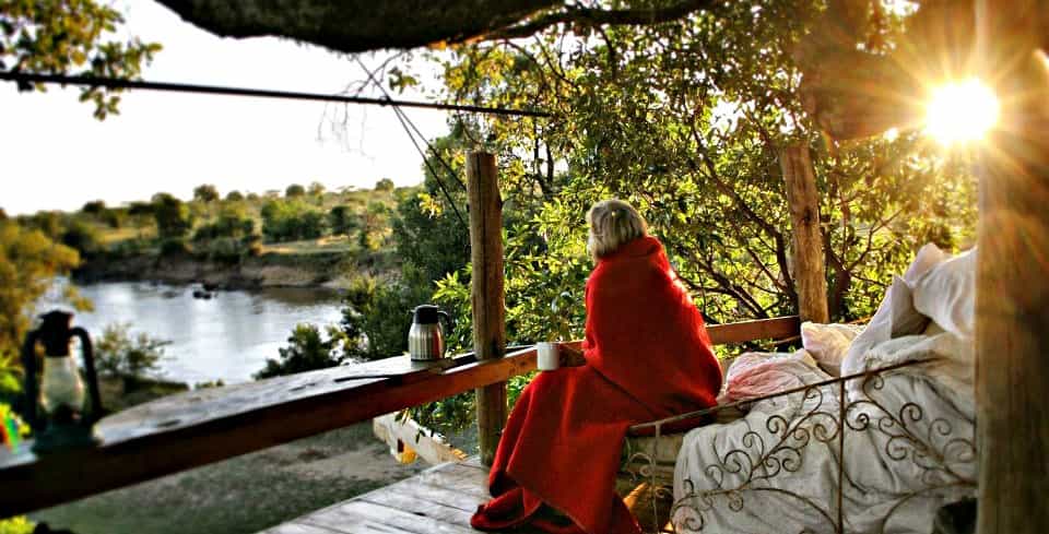 Coffee on the day bed
