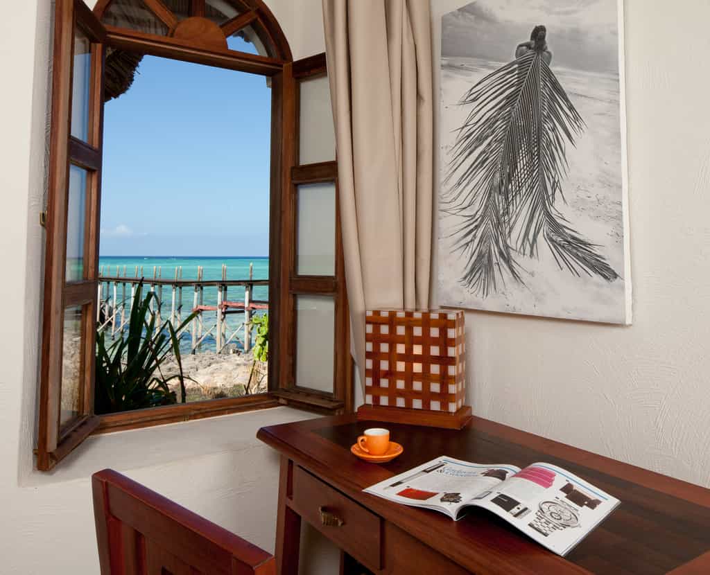 Seafront Suite View from Work Desk