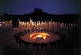 Dining and Bonfire