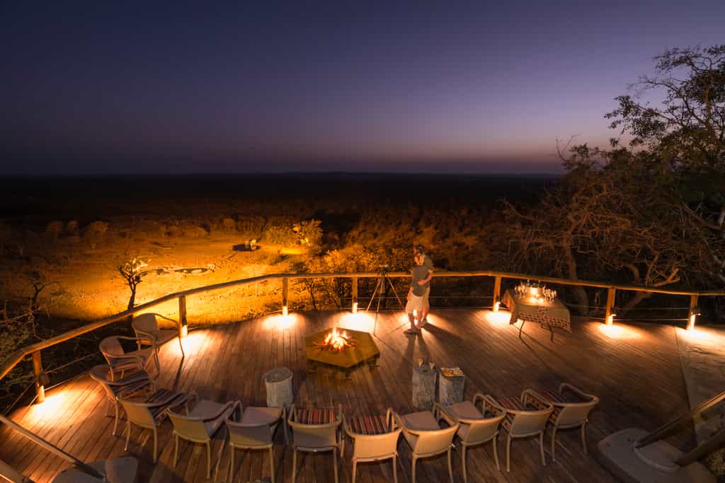Sun Downer at the fire place 