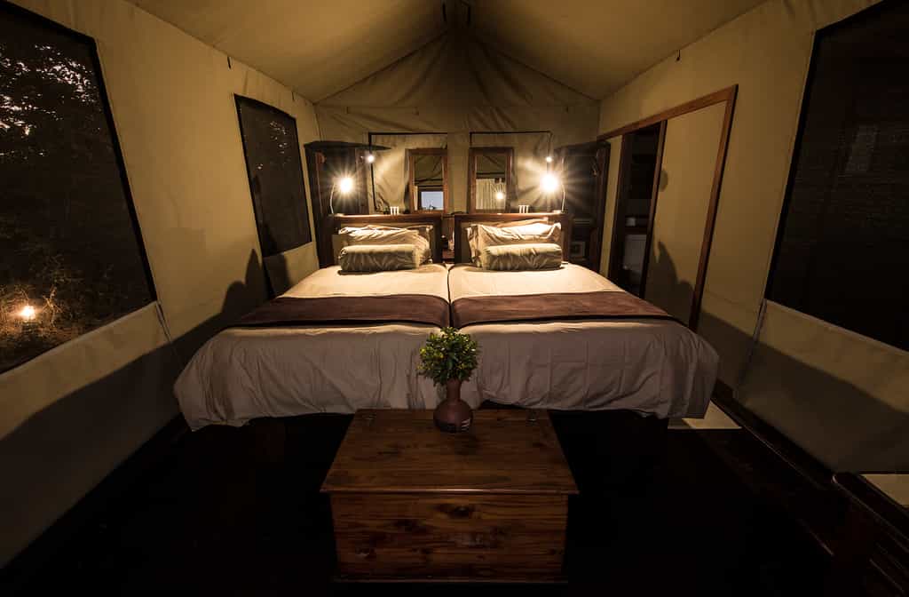 Tent interior